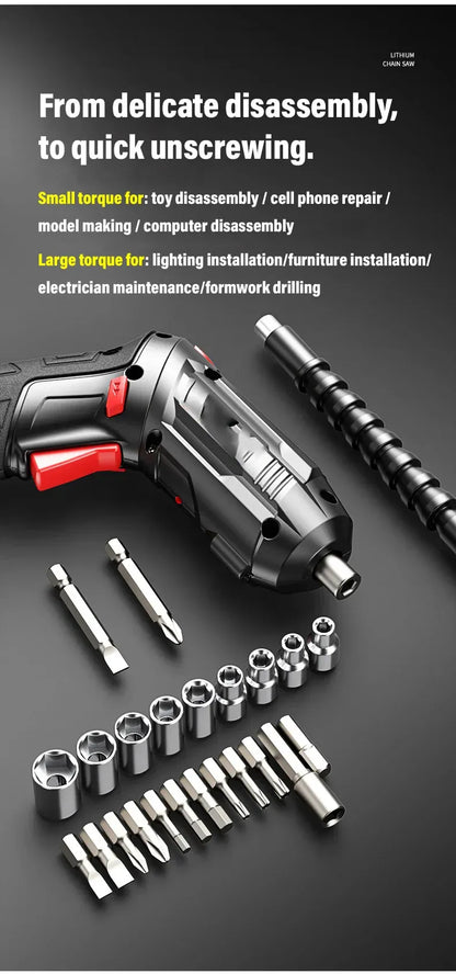 Cordless hand drill High power hand drill Hardware tools Multi-function power tools 47 pieces