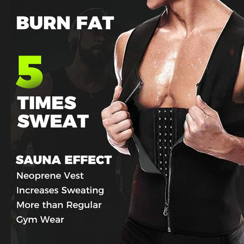 Men's Zip-Up Waist Trainer Vest