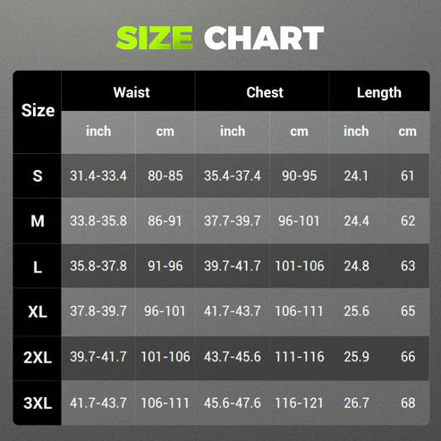 Men's Zip-Up Waist Trainer Vest