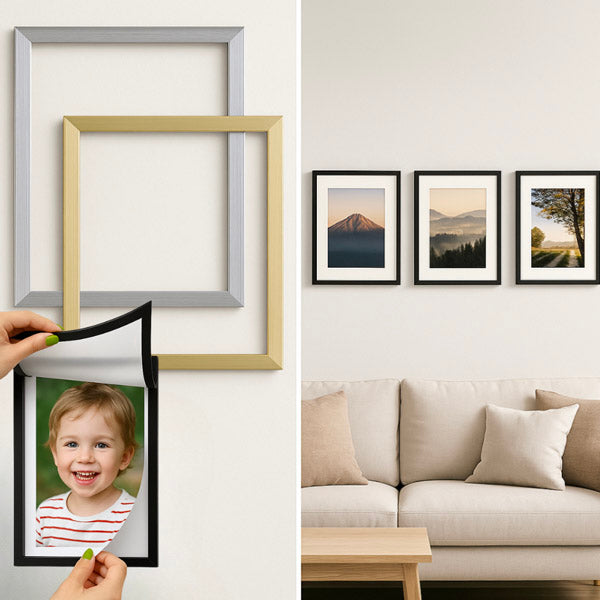 Picture frame set to match any décor (5 pieces) | FRAMEMAG