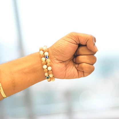 Citrine Rudraksha Bracelet (Pack of 2)