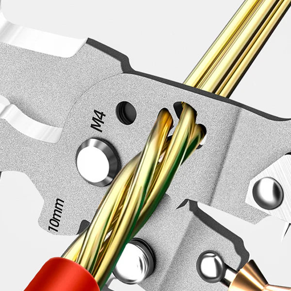 Tijdelijke halfjaarlijkse uitverkoop🌟Multifunctionele opvouwbare draadstripschaar met elektrische test