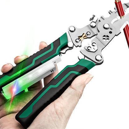 Tijdelijke halfjaarlijkse uitverkoop🌟Multifunctionele opvouwbare draadstripschaar met elektrische test